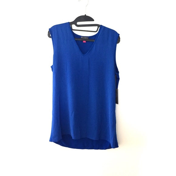 Vince Camuto /Sleeveless / Two toned color. Blue - Picture 2 of 9